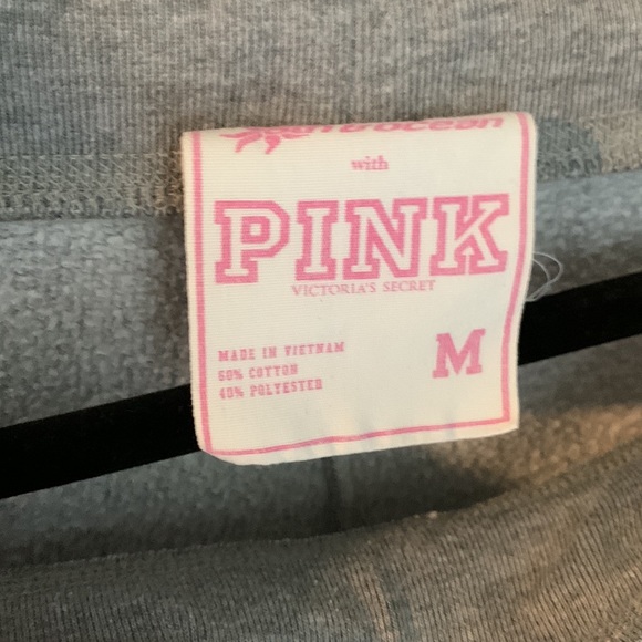 Vintage 2006 Victoria’s Secret pink Boston College zip up hoodie& sweatpants set - Picture 5 of 5